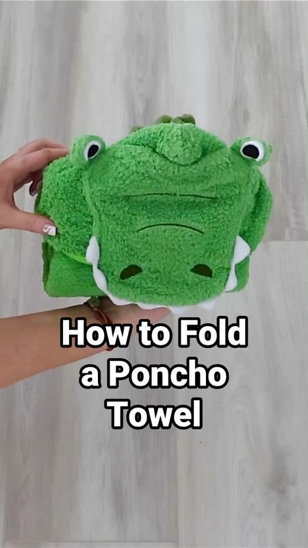 How to Fold a Poncho Towel! This is super-simple and so cute for kids’ bath, pool, and beach towels! 

My son loves this green crocodile poncho towel! There are other cute styles for boys and girls, too. 

Amazon find, favorite finds, kids favorites

#LTKfamily #LTKswim #LTKkids
