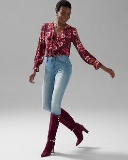 High-Rise Jeanie Denim Legging | White House Black Market