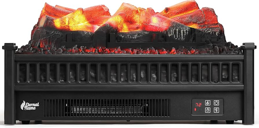 Amazon.com: TURBRO Eternal Flame EF23-LG Electric Fireplace Logs, 23" Remote Control Fireplace In... | Amazon (US)