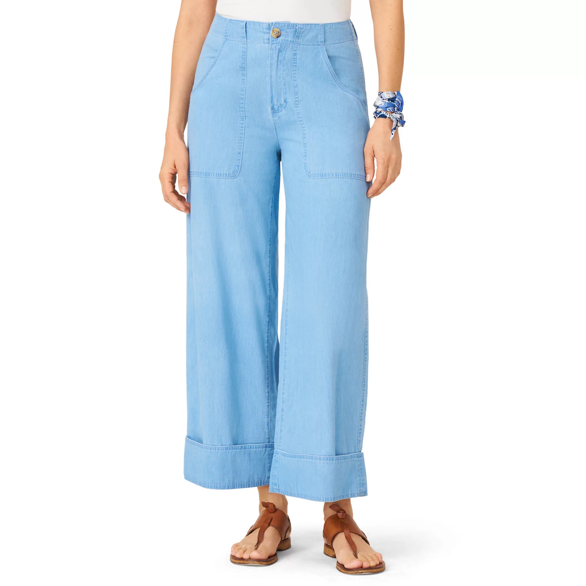 Women's Flint & Moss Utility Pocket Wide Leg Jeans | Kohl's