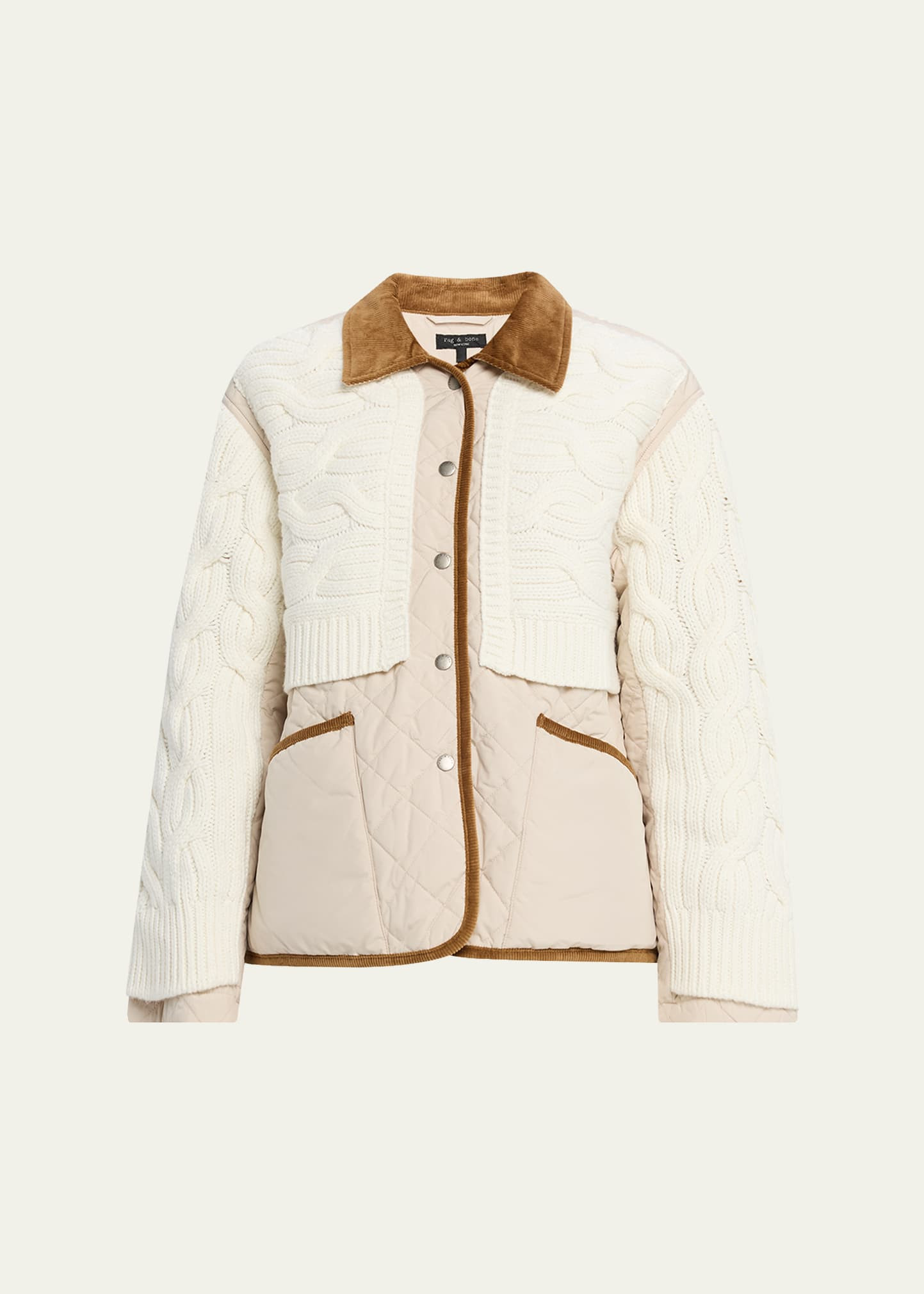 Rag & Bone Ivy Mixed-Media Jacket | Bergdorf Goodman