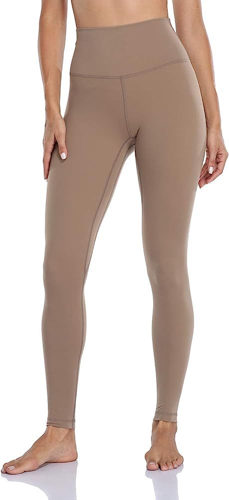HeyNuts Essential Full Length Yoga Leggings, High Waisted Compression Pants 28'' | Amazon (US)