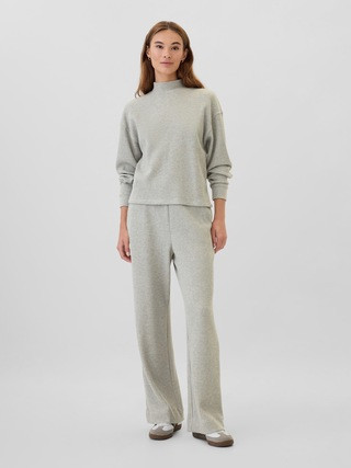 Waffle-Knit Wide-Leg Pull-On Pants | Gap Factory