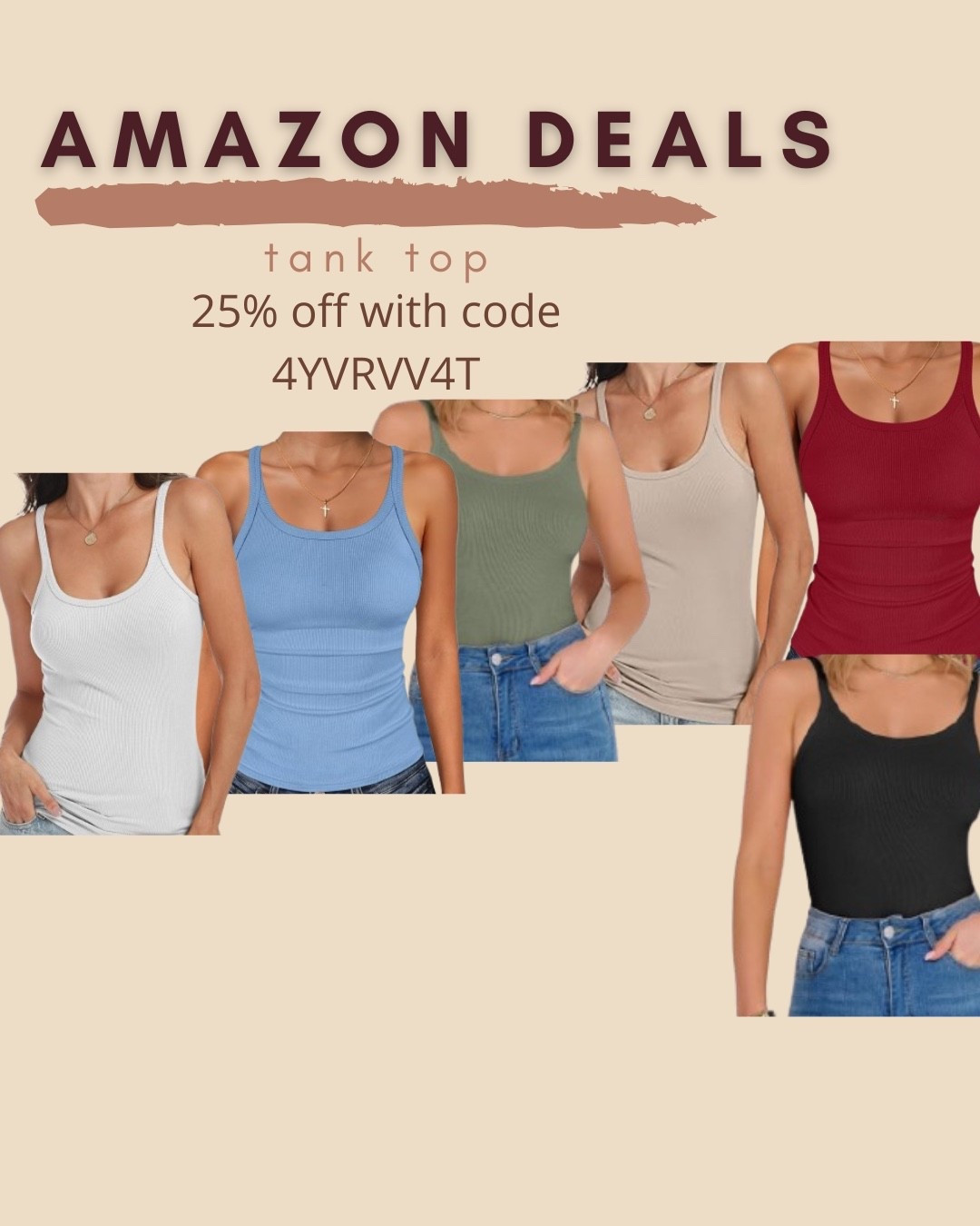 $6-$10 ends 6/1

Amazon fashion
Amazon deals
Tank top
Spaghetti tank
Basic tank
Layering tank
Summer basics

#LTKSaleAlert
