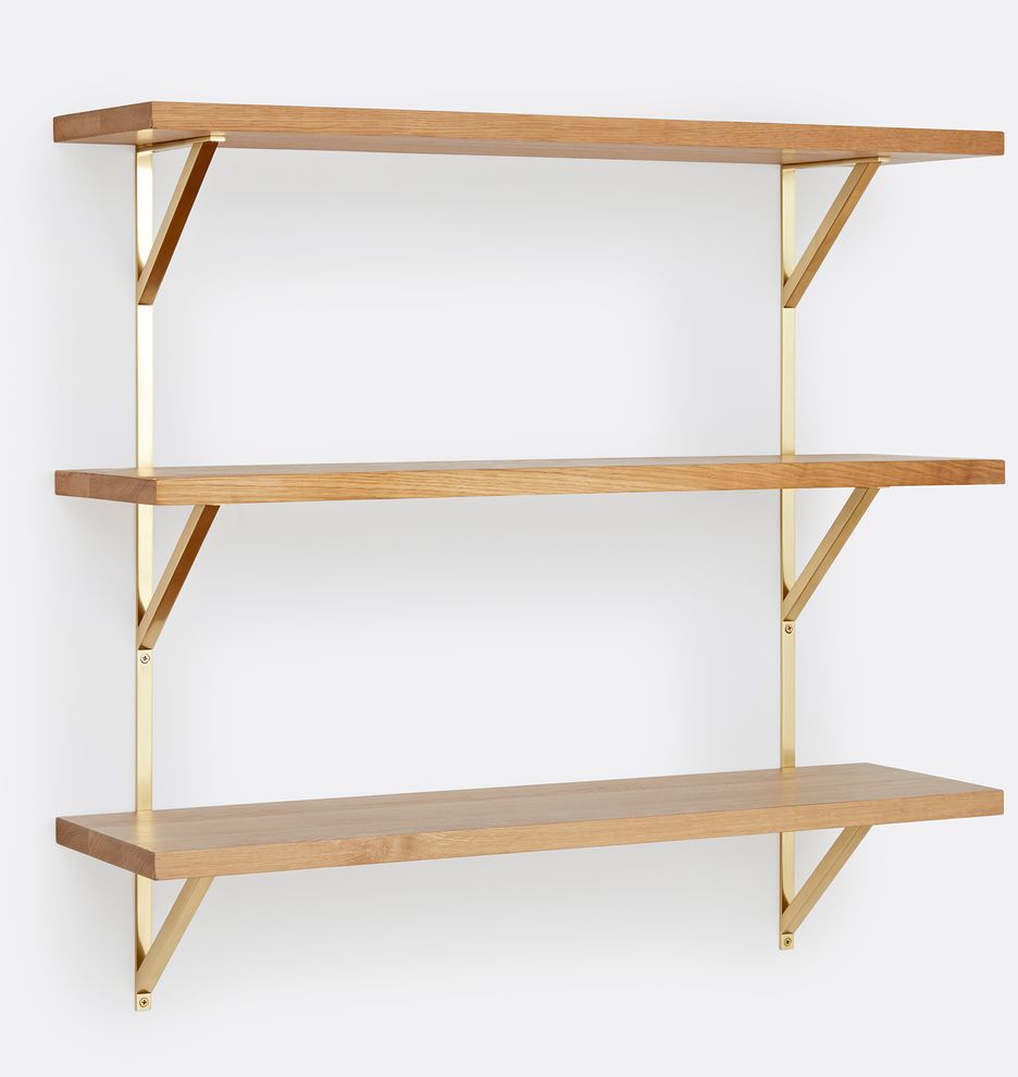 Multi-Shelf Bracket Shelf Set - Triple - 10" | Rejuvenation