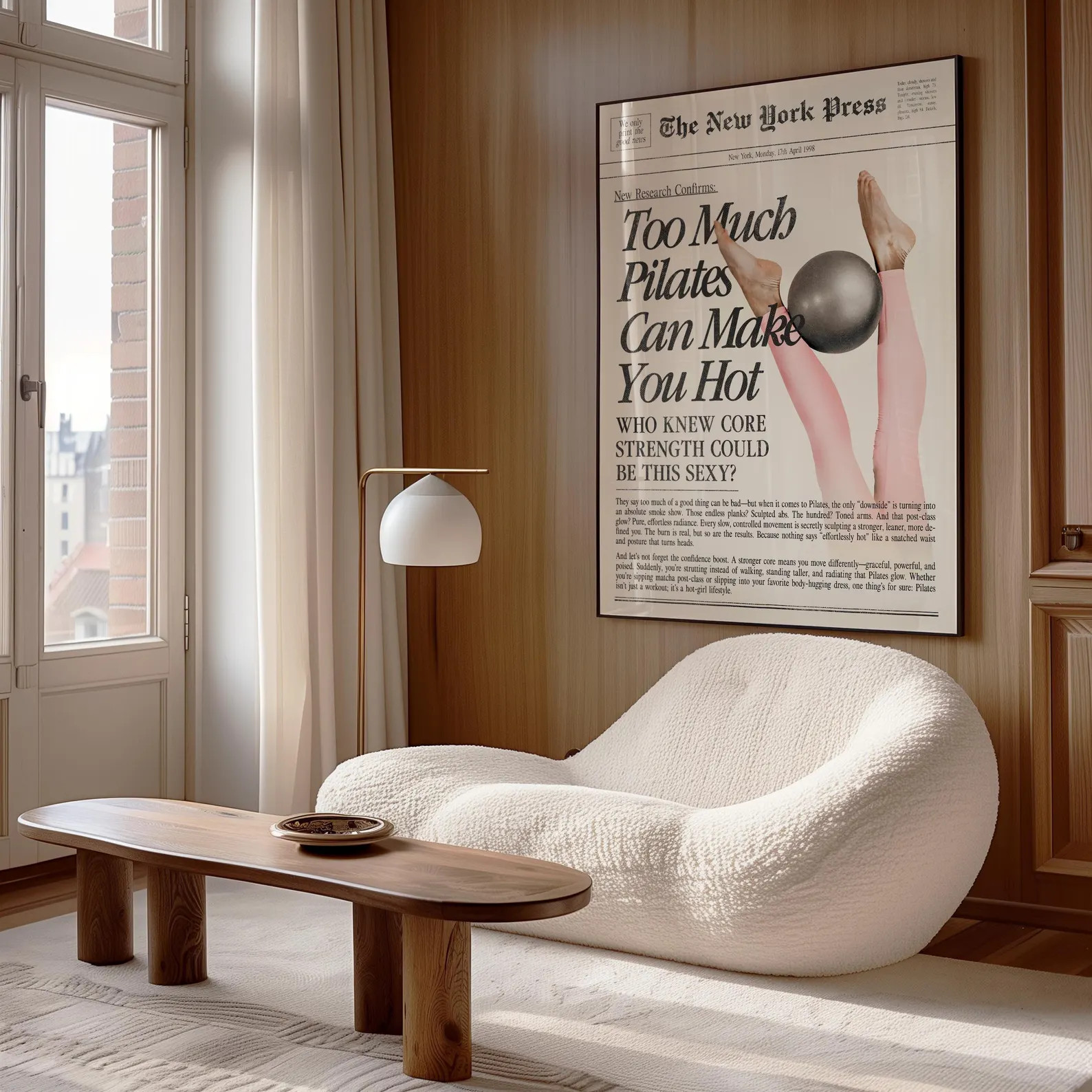 Too Much Pilates Can Make You Hot - Fun Pilates Wall Art - Studio Decor - Cute Gift for Pilates L... | Etsy (US)