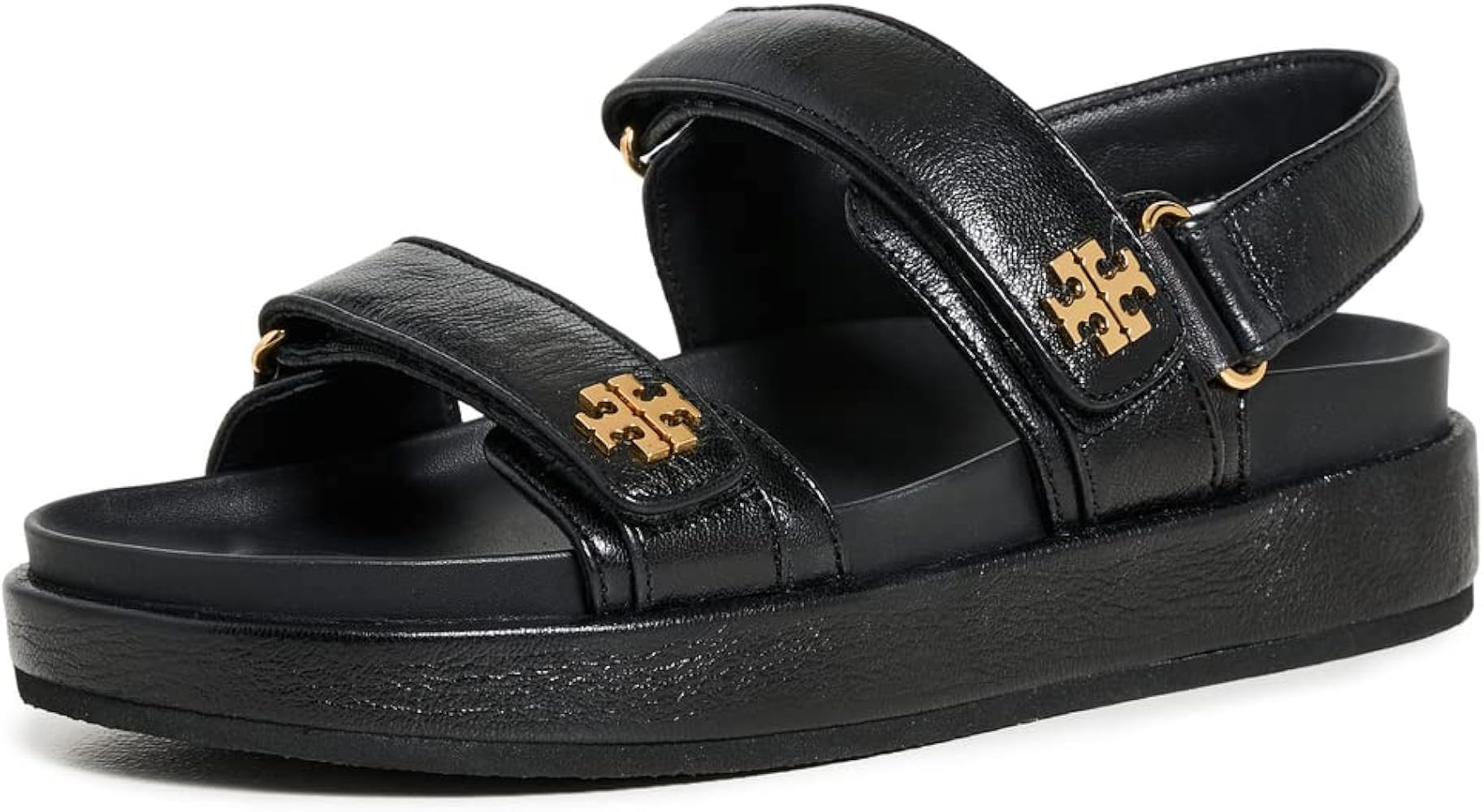 Amazon.com | Tory Burch Women's Kira Two Band Sport Sandals, Perfect Black, 8.5 Medium US | Sport... | Amazon (US)