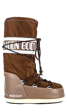 MOON BOOT Icon Nylon Boot in Shitake from Revolve.com | Revolve Clothing (Global)