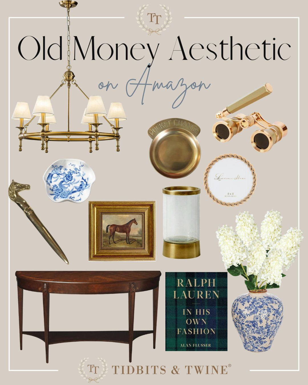 Expensive taste on an Amazon budget #brasschandelier #ralphlauren #amazonhome 

 #LTKOver40 #LTKHome #LTKSaleAlert