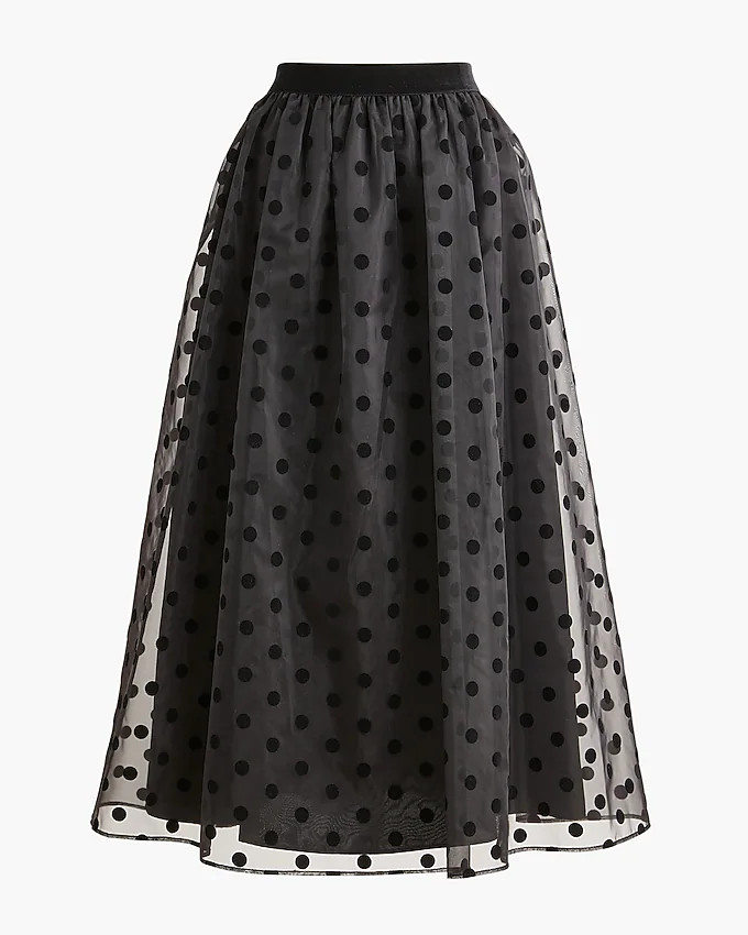 Dot midi skirt | J.Crew Factory