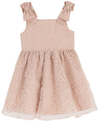 Rare Editions Toddler and Little Girls Glitter Soutache Social Dress - Macy's | Macy's