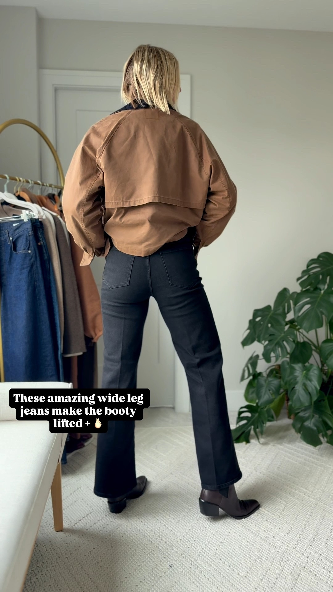 When your jeans have the perfect pocket placement, they make your booty look amazing! 
These high-rise wide leg jeans from Madewell do just this. If you’re looking for a pair of jeans that hug your curves in all the right ways (or give you the appearance to curves😉)  I could not recommend these jeans enough!
 they fit true to size and come in tall and petite sizes. I’m 5‘10“ for height reference, wearing my true size in the tall length.

#LTKCyberWeek #LTKootd #LTKgrwm