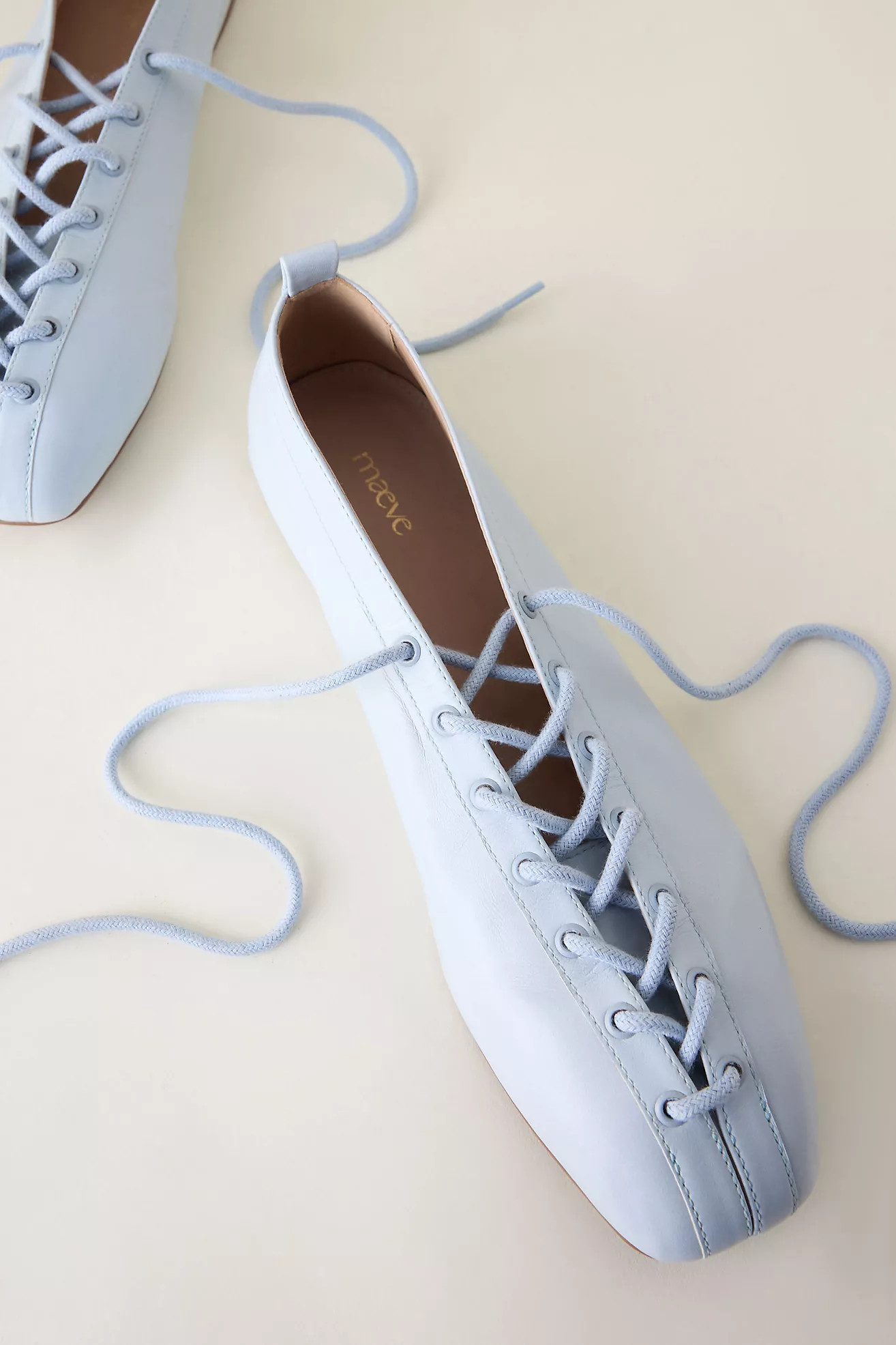 Maeve Tie-Up Grommet Ballet Flats | Anthropologie (UK)