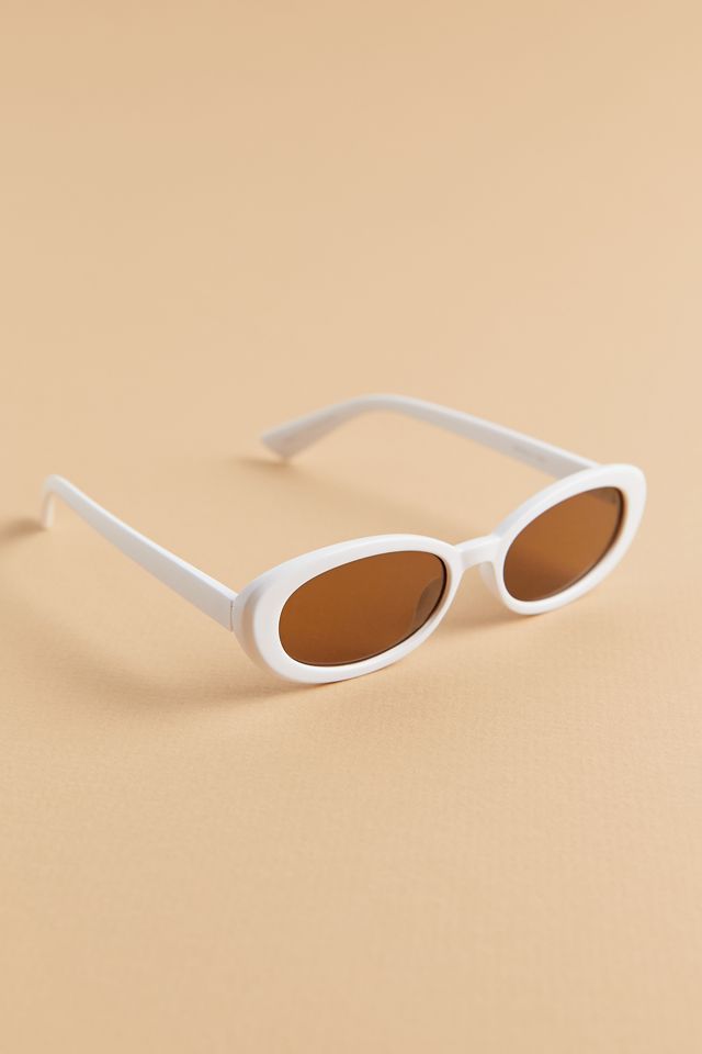 Clover Slim Oval Sunglasses | Urban Outfitters (US and RoW)