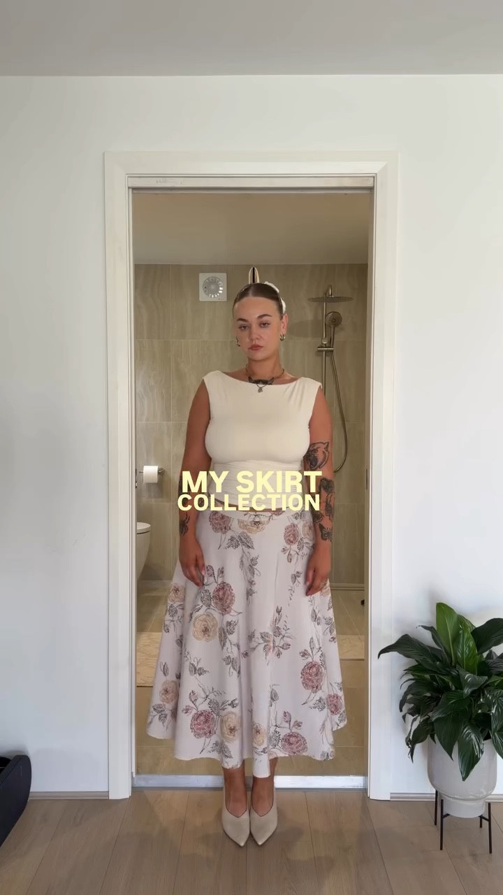 me 🤝🏻 a midi skirt — all skirts are pretty much thrifted, try searching for vintage midi skirts on depop for similar 🩷 

#LTKaustralia #LTKmidsize #LTKspring