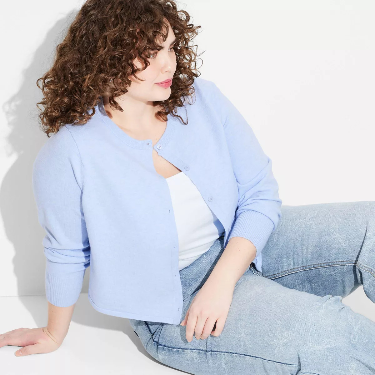 Women's Lightweight Cardigan - Wild Fable™ Heather Gray L | Target