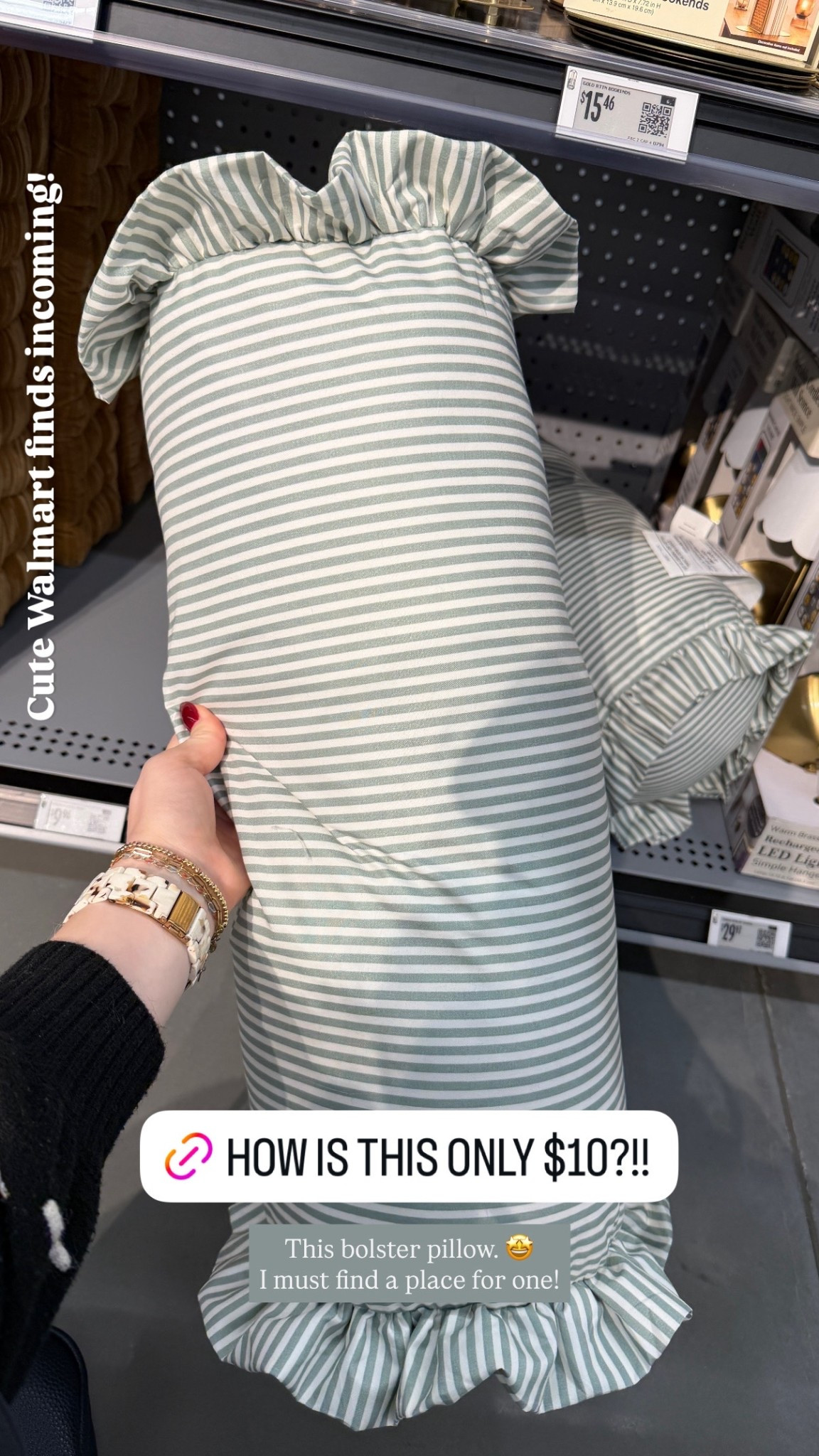 $10 striped bolster accent pillow, perfect for spring decor  

#LTKHome