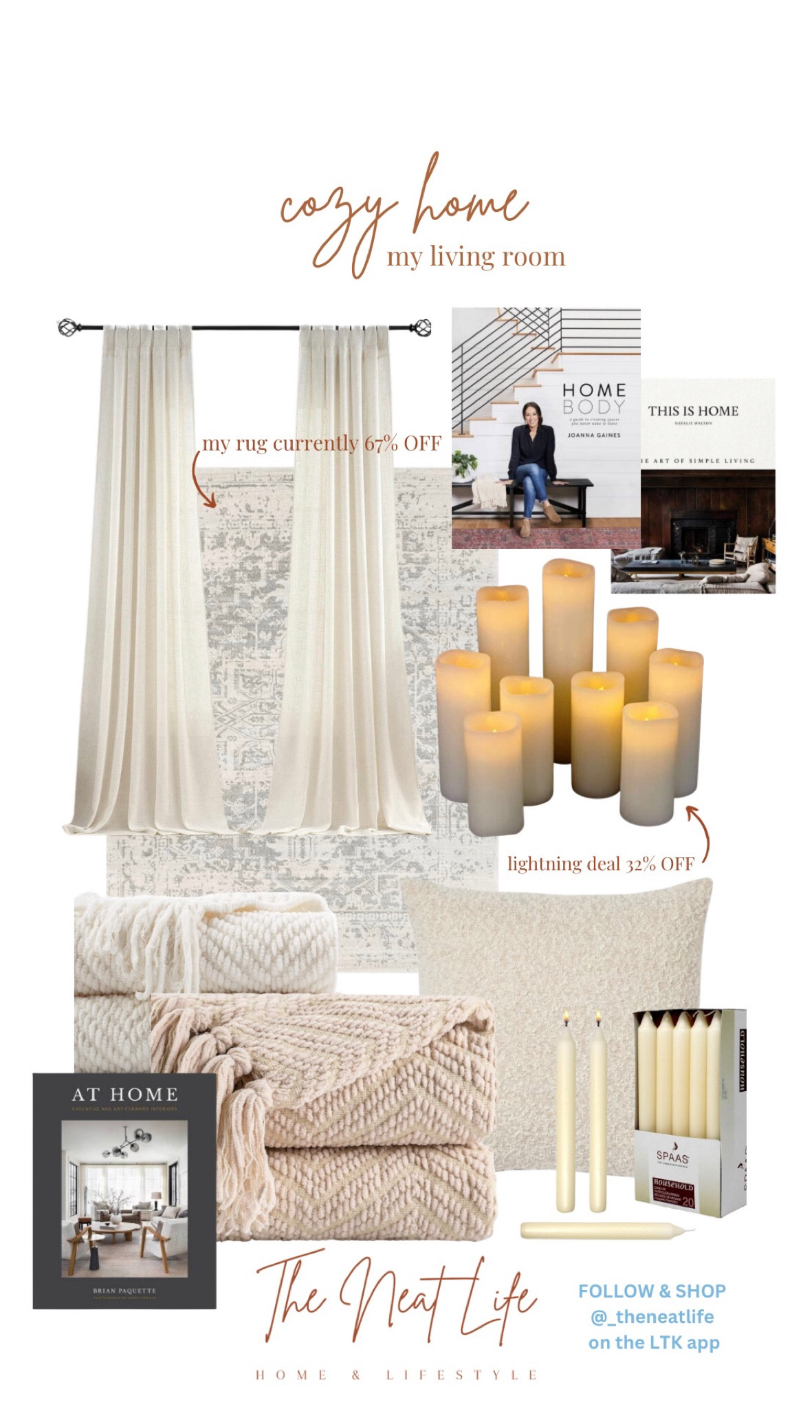 my cozy living room essentials ✨ 

#LTKhome #LTKSeasonal