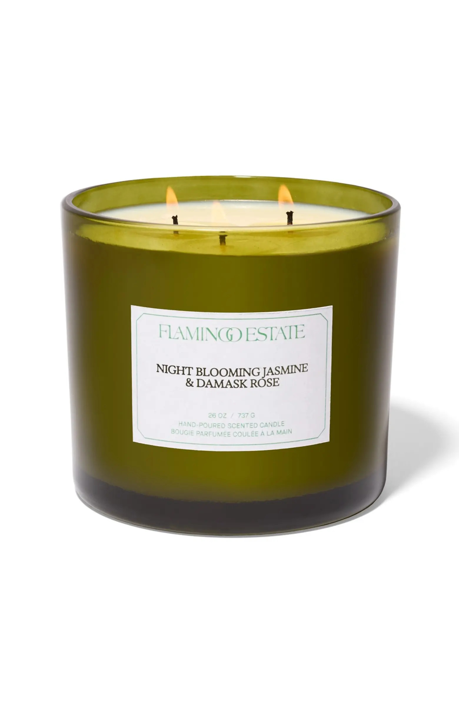 FLAMINGO ESTATE Night Blooming Jasmine & Damask Rose XL Candle<br /> | Nordstrom | Nordstrom