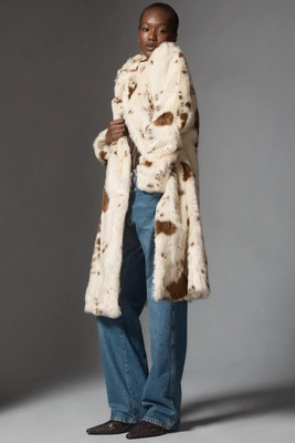 Maeve Grand Glam Faux Fur Coat | Anthropologie (US)