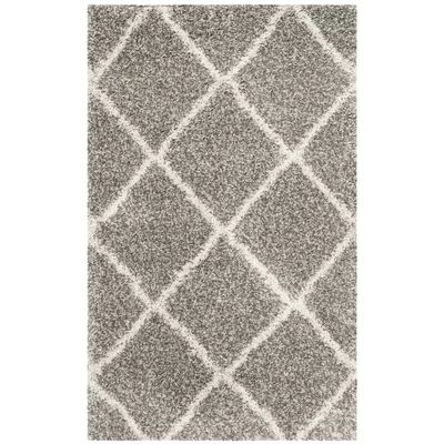 Duhon Shag Gray/Ivory Area Rug | Wayfair North America