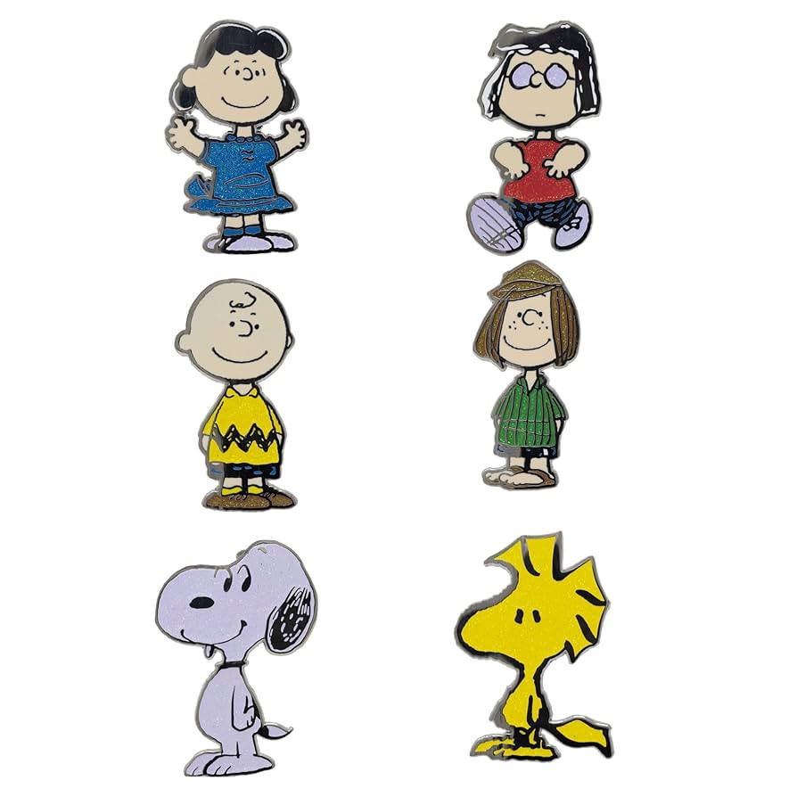 Buckle-Down Peanuts Mystery Enamel Pin Blind Box Series, Charlie Brown, Lucy, Marcie, Peppermint ... | Amazon (US)
