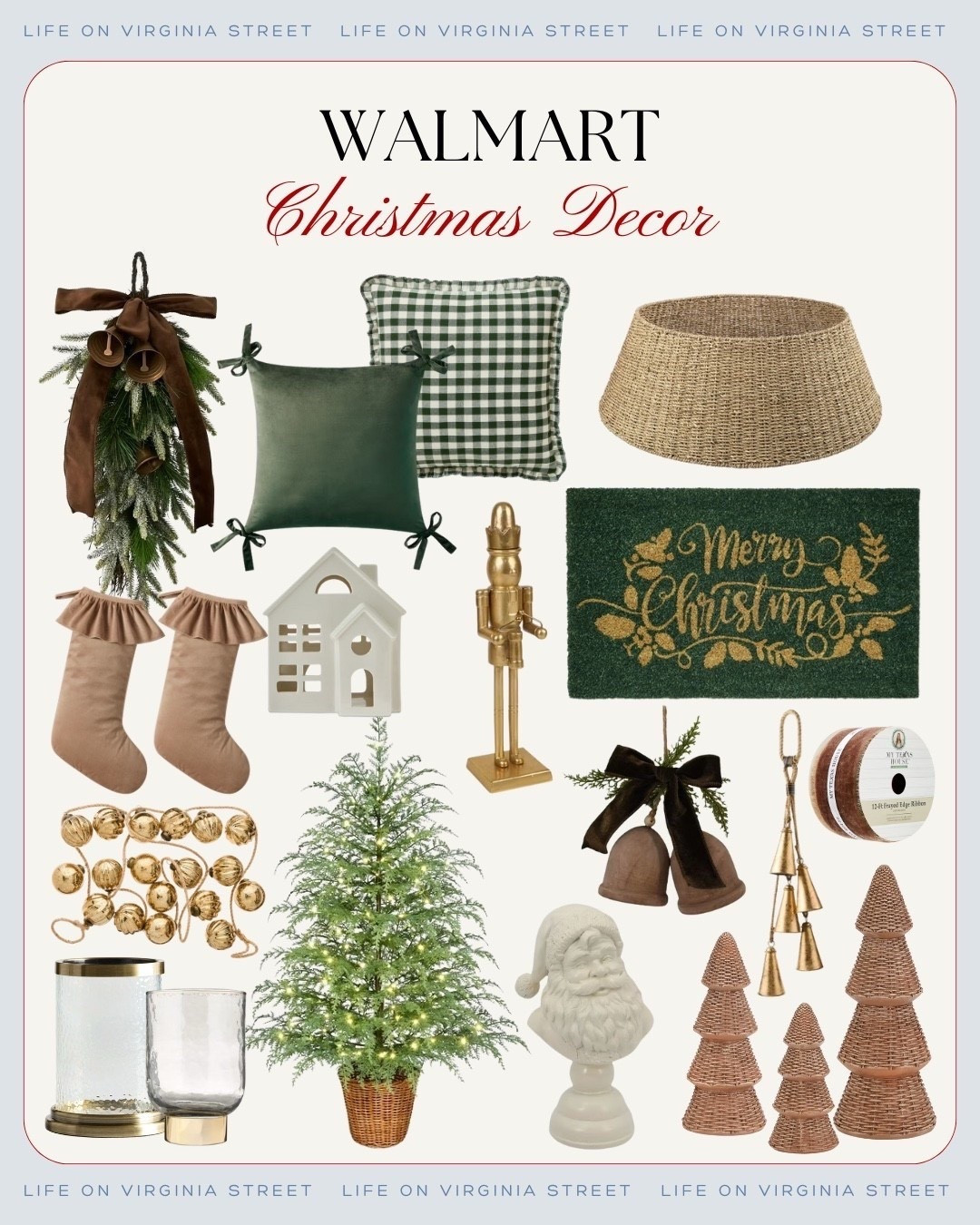 Walmart Christmas decor 🙌🏻🙌🏻

Coastal holiday home decor, modern coastal Christmas decor, wreath, Christmas tree, tree collar #LTKStyleTip


#LTKHoliday #LTKHome #LTKSeasonal