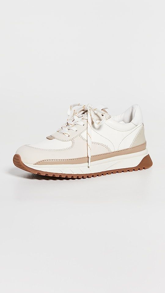 Kickoff Trainer Sneakers in Neutral Colorblock Leather | Shopbop