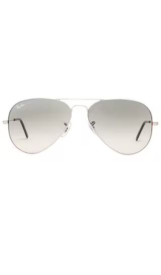 Ray-Ban Aviator Gradient in Light Grey Gradient from Revolve.com | Revolve Clothing (Global)