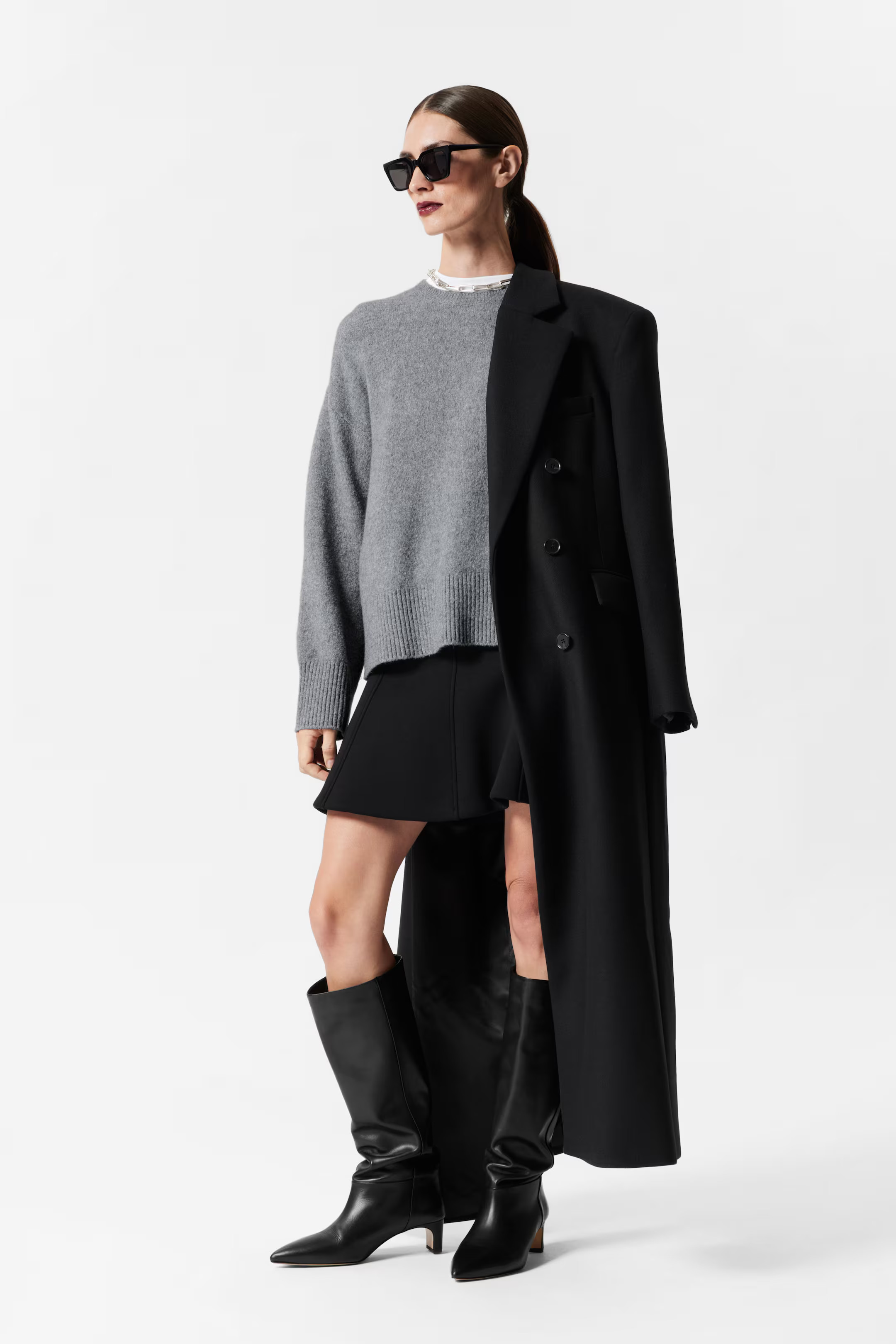 Ruimvallende gebreide trui | H&M (DE, AT, CH, NL, FI)