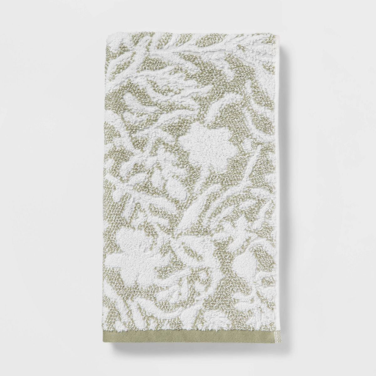 Performance Plus Bath Towel Light Green Floral - Threshold™ | Target