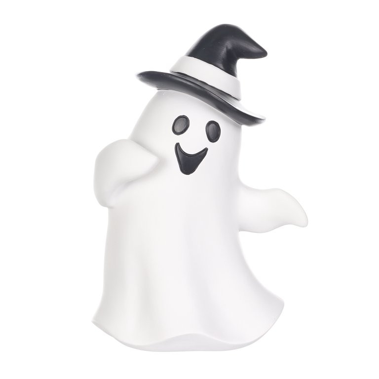 Halloween White Resin Ghost Tabletop Decoration,4.85"x3.86"x6.89"H,by Way to Celebrate | Walmart (US)