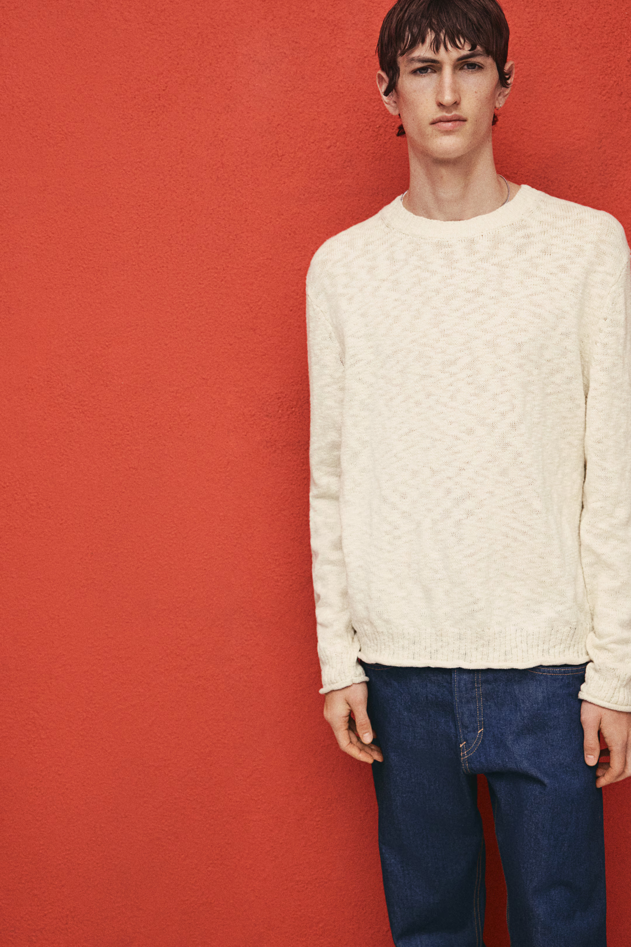 Regular-Fit Rolled Edge Sweater | H&M (US, CA, MX)