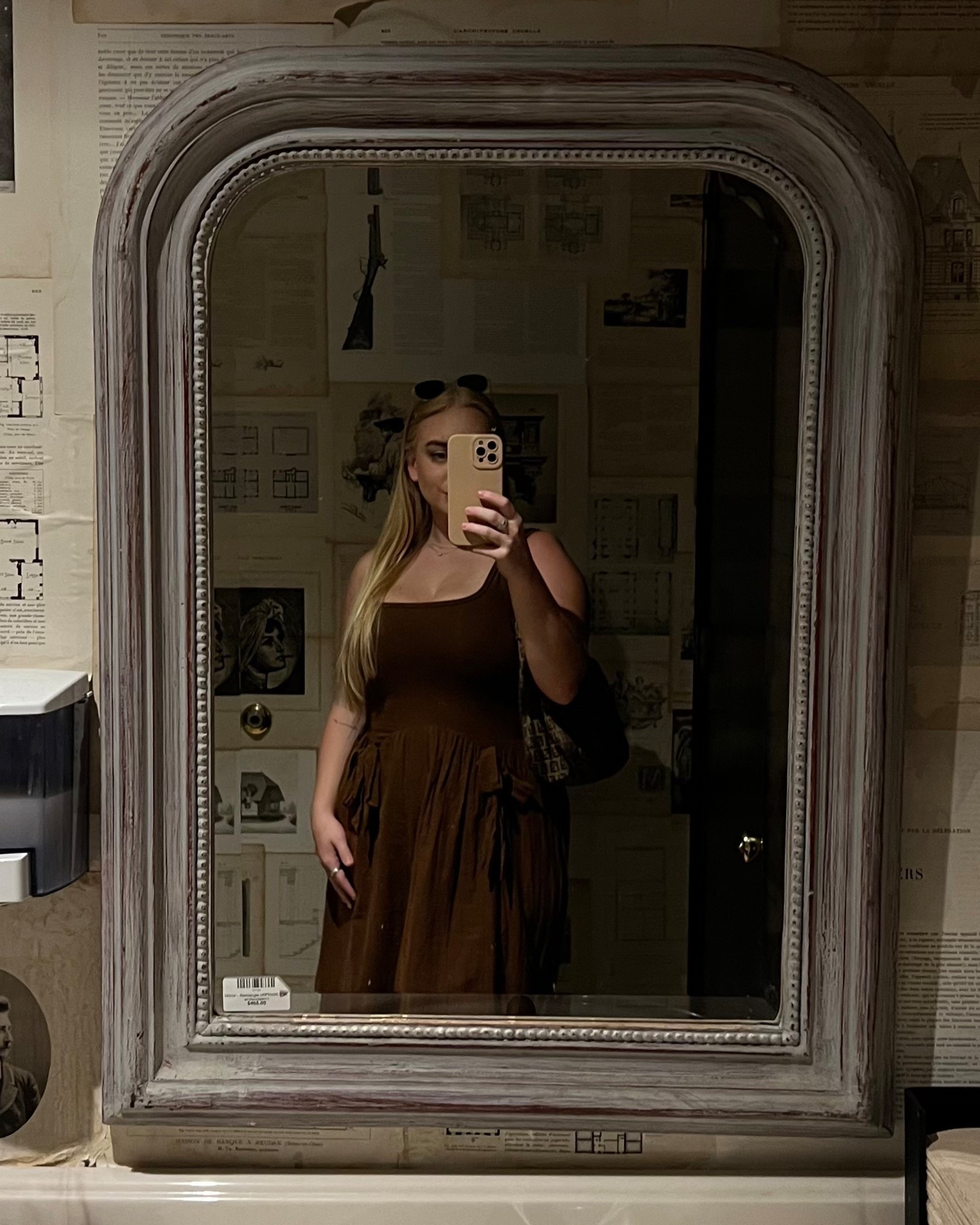 I’ve been living in this drop waist sundress the last couple of weeks! It’s currently on sale for $42. I sized up to a M, but honestly could’ve gone with S/my TTS. 