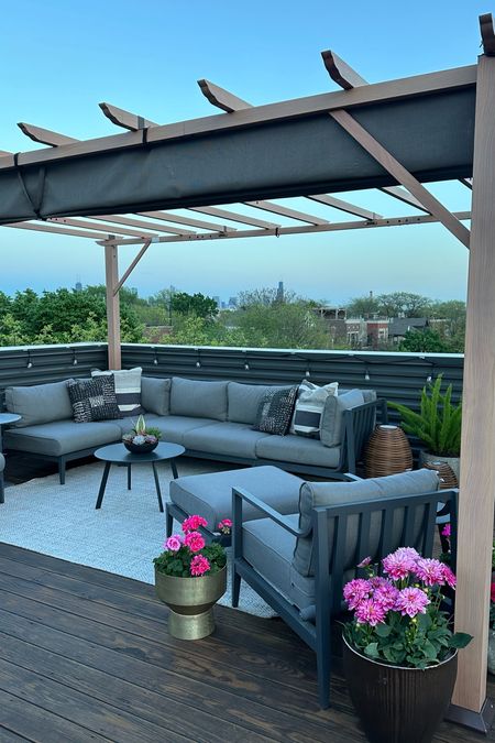 Linking the exact pergola we have on our rooftop in Chicago 🏡

#LTKhome #LTKSeasonal