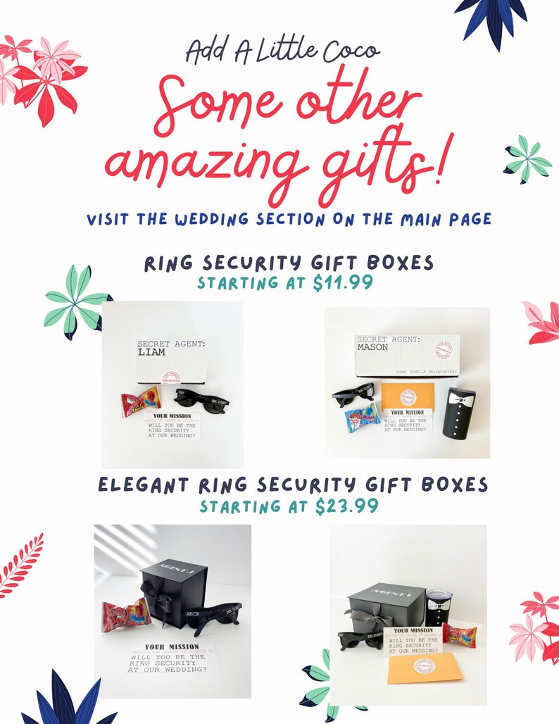 Ring Security Box - Ring Security Proposal - Ring Security Gift Set - Ring Security Cup - Ring Se... | Etsy (US)