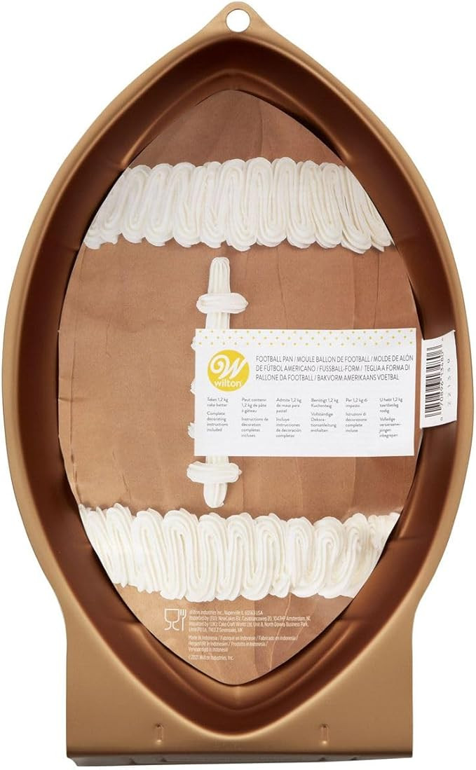 Wilton First & Ten Football Game Night Aluminum Cake Pan | Amazon (US)