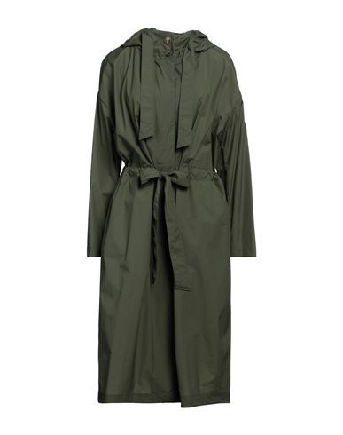 Herno Woman Overcoat & Trench Coat Dark green Size 4 Polyamide, Elastane | YOOX (US)