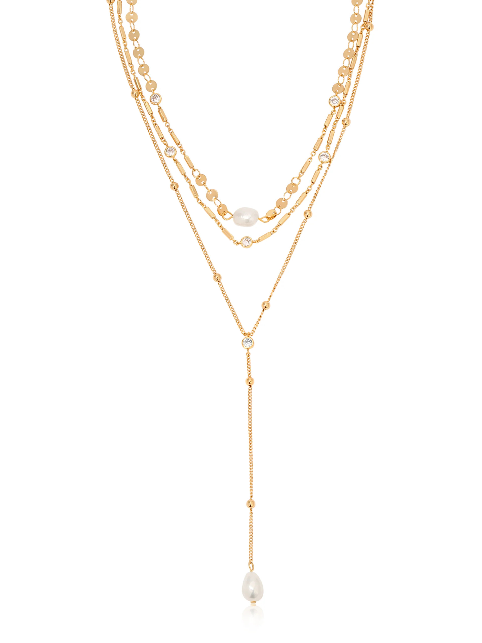 Forever Falling Pearl Lariat | Ettika