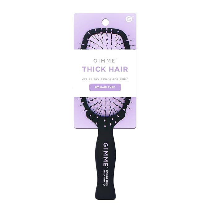 Gimme Beauty Detangling Brush - Curved Paddle Brush for Breakage-Free Detangling - Anti-Static & ... | Amazon (US)