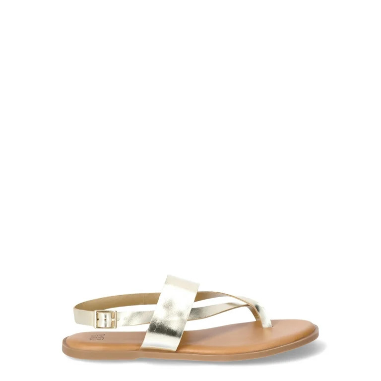 Time and Tru Women's Strappy Toe Thong Sandal | Walmart (US)