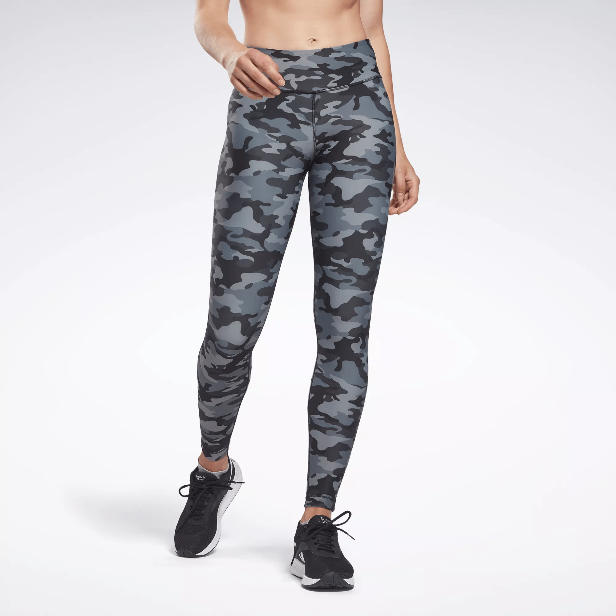 Women's Lux Bold Camo Print Leggings in Black | Reebok US
