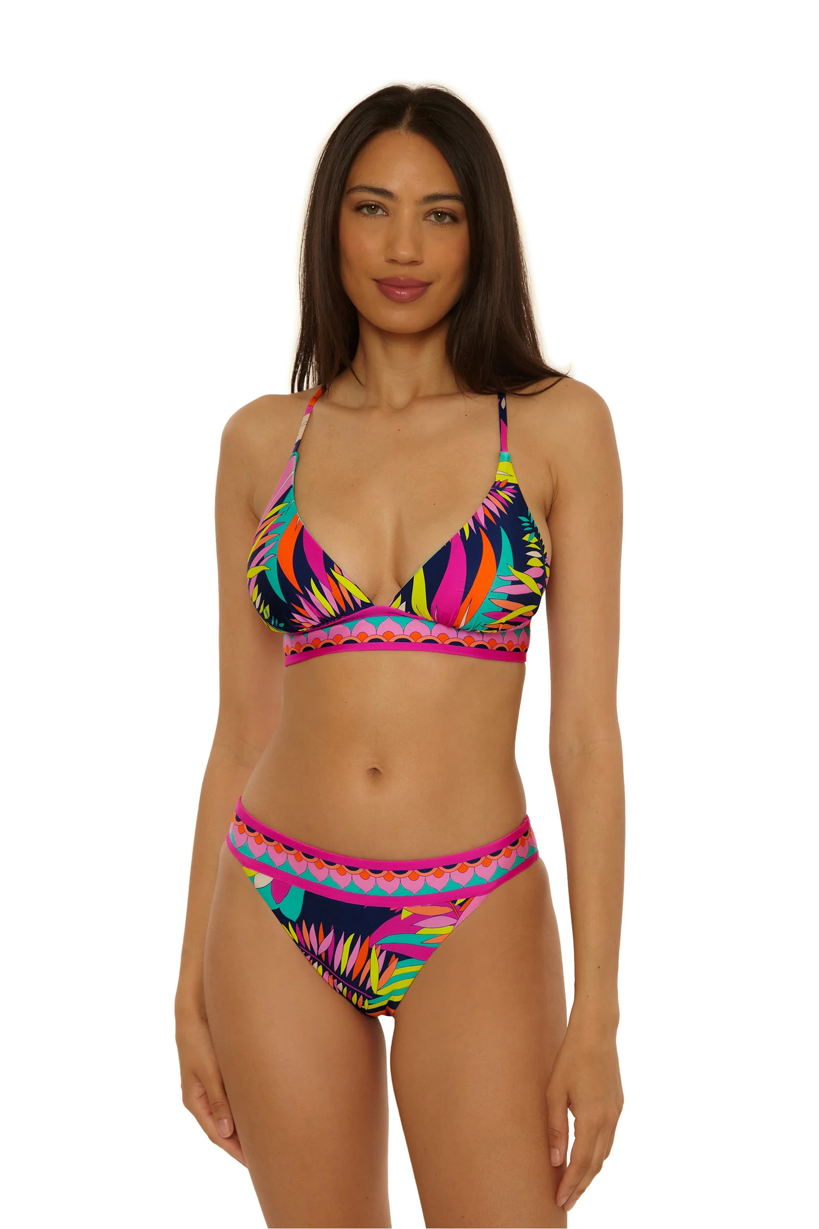 Reversible Halter Swim Top - Paralia | Trina Turk