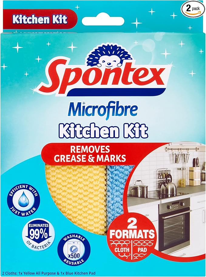 Spontex Microfibre Kitchen Kit | Amazon (UK)