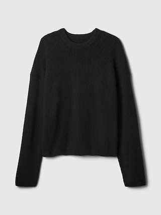 CashSoft Shaker-Stitch Crewneck Sweater | Gap (US)