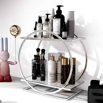 YGJT Bathroom Counter Organizer, 2 Tier Perfume Organizers for Dresser, Makeup Organizer Countert... | Amazon (US)