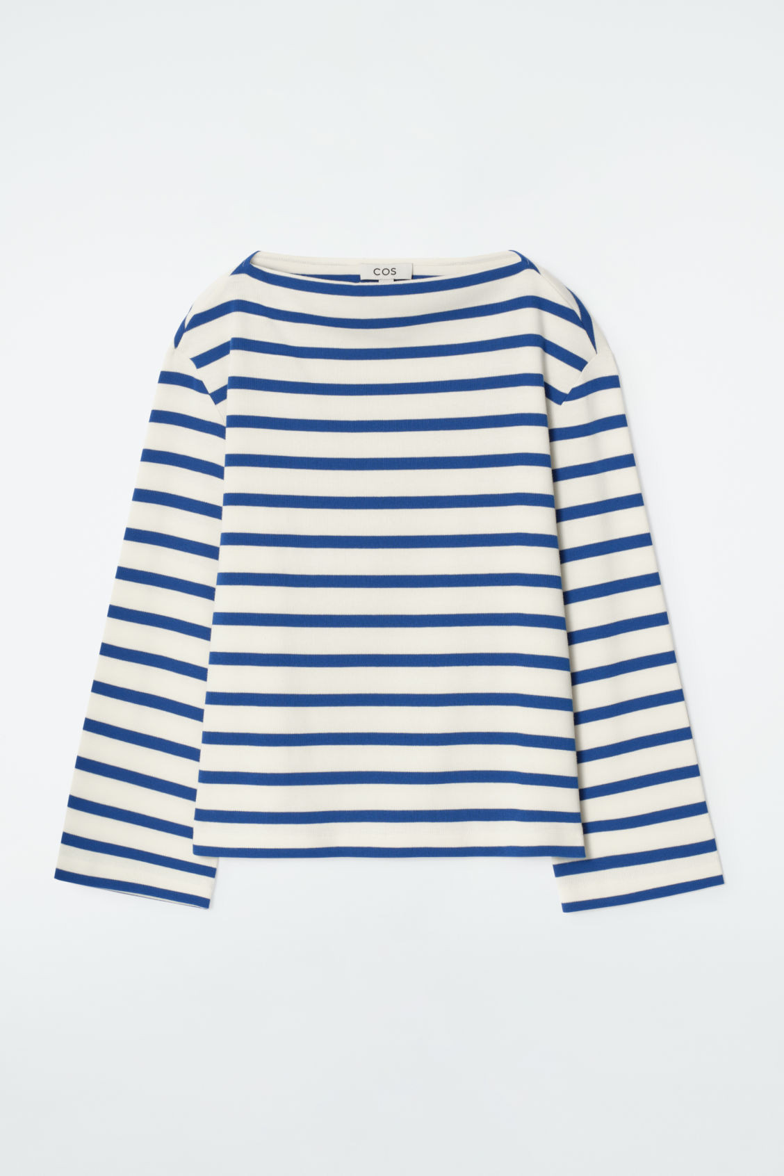 STRIPED BOAT-NECK TOP | COS (US)