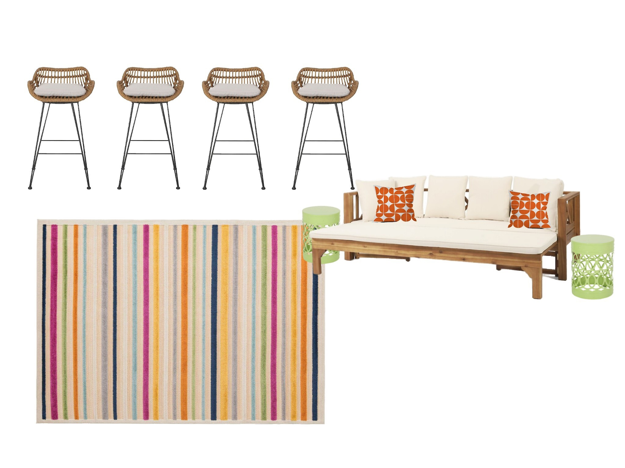 This tropical outdoor lounge can be switched up for any season by swapping out the rug and throw pillows🌴🍹

#LTKstyletip #LTKhome #LTKtravel