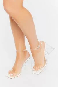 Clear Vinyl Flare Heels | Forever 21 | Forever 21 (US)