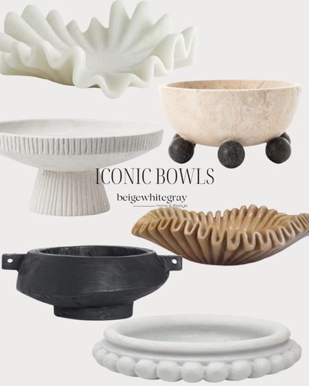 Statement decorative bowls that have a wow factor anywhere in your home!! 

#LTKhome